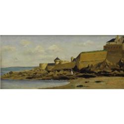 After Charles Francois Daubigny Oil on panel