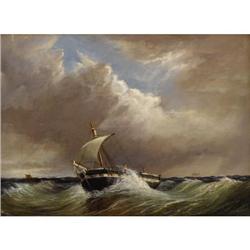 THOMAS H. HAIR (British), Seascape, 1870