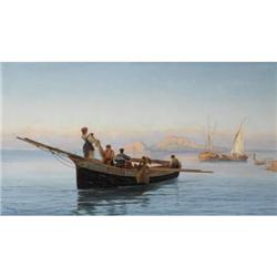 PIETRO BARUCCI (Italian) Fishing Boat, 1895,