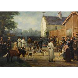 GEOFFREY DOUGLAS GILES (1857-1941)The Puppy Show