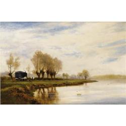 ALFRED DE BREANSKI (1852-1928) "A Misty Morning"