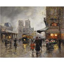 EDOUARD LEON CORTES (French 1882-1969)Notre Dame