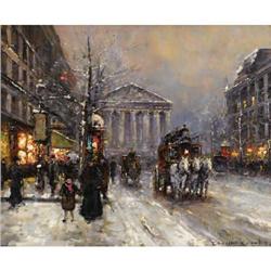 EDOUARD LEON CORTES (French 1882-1969) Rue Royal