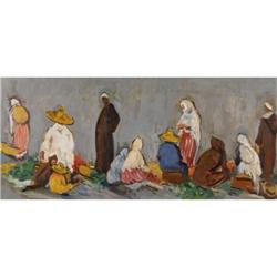 British Oil on Panel Painting by Philip Naviasky