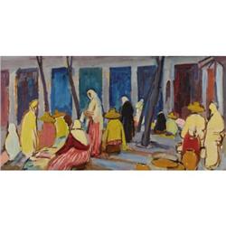 British Oil on Panel Painting by Philip Naviasky