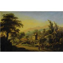 Guiseppe Gherardi Oil on canvas Landscape