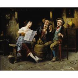 ajos Kolozsvary (Hungarian, 1871-1937) Village