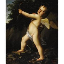 Oreste Costa Oil on canvas Cupid