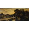 Image 1 : F. Baker Oil on canvas South Bridge at Concord