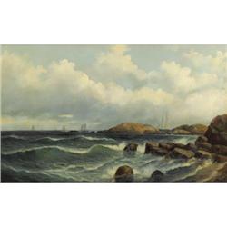 19th-Century American School ,Newport Coastline