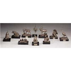 After CHARLES MARION RUSSELL, Silver Sculptures