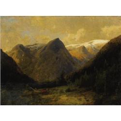 Herman Herzog (German/American, 1832-1932) Canoe