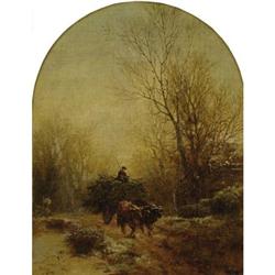 Albert Fitch Bellows Oil on canvas A Full Wagon