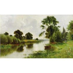 Ernest Parton (American, 1845-1933) Strolling by