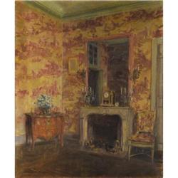 Walter Gay Oil on canvas The Pink Room