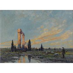 ARTHUR VIDAL DIEHL (1870-199) Ruins at Dawn