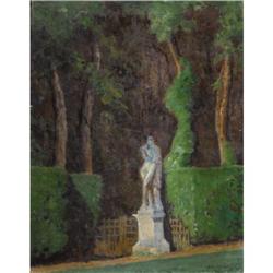 Ernest Clifford Peixotto Oil on canvas Garden