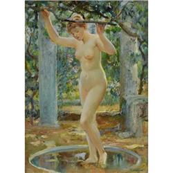 WILL HICKOK LOW (American 1853-1932) An Arcadian