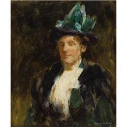 Irving Ramsey Wiles, Study of a Lady in Green