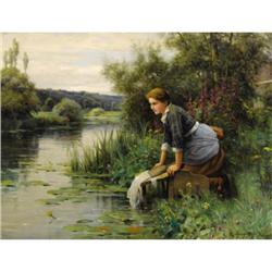 DANIEL RIDGWAY KNIGHT (American 1839-1924) The