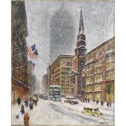 Guy Carleton Wiggins, Broadway looking north