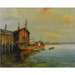 J. J. ENWRIGHT (American 1905 - ),Untitled, Dock