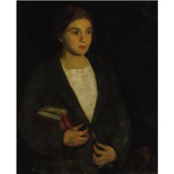 19th Century American School Portrait of Young