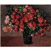 Image 1 : Jane Peterson Oil on canvas Red Flowers