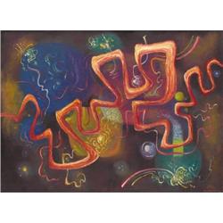 EMIL BISTTRAM (1895-1976) Syncopated Melody 1969