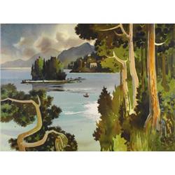 JAMES MILFORD ZORNES (1908 - )Moose Island, Cofu