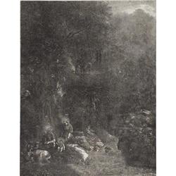 RODOLPHE BRESDIN (1822-1885) La Sainte Famille..