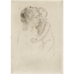 MARY CASSATT (1844-1926)Antoine holding her...