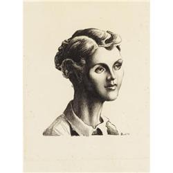 Thomas H. Benton (1889-1975), Portrait of Sharon