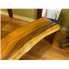 Image 6 : Long Live-Edge Freeform Curving Hardwood Bench by Ben Wilkinson 81" x 16" x 24"H