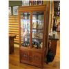 Image 1 : Tall Glass Display Cabinet (contents not included), 36"W, 14"D, 80"H