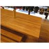 Image 2 : Long Display Table with Bamboo Upright Sections, (11ft Long Overall, 25"D, 35"H)