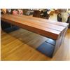 Image 2 : Table with Solid Wood Top, Metal Base, 10ft Long, 45" x 30.5"H