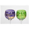 Image 5 : Collection of Colored Glass Stemware