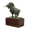Image 3 : Patinated Bronze Model of a Longhorn Bull