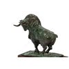 Image 4 : Patinated Bronze Model of a Longhorn Bull