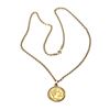 Image 1 : Gold coin and gold pendant with chain