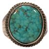 Image 1 : Turquoise and silver ring
