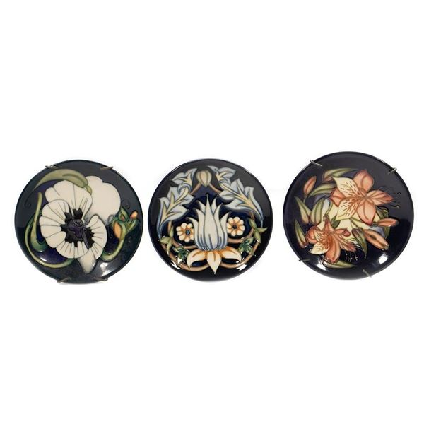 Moorcroft Pottery Saucers