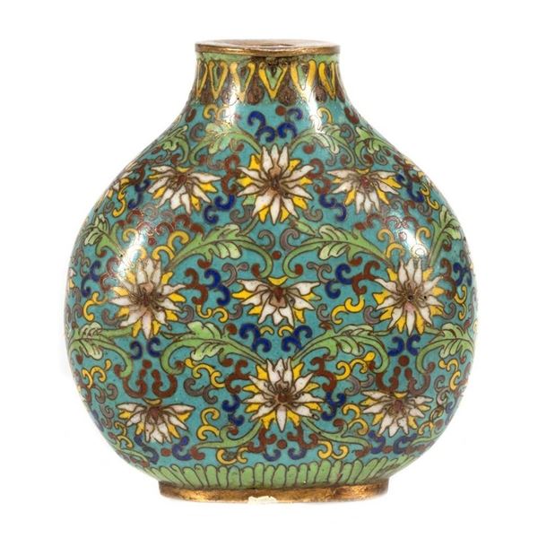 Chinese Cloisonne Snuff Box