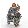 Image 4 : 19th Centry Asian Cloisonne Figural Vessel.
