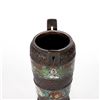 Image 4 : 19th Century Chinese Bronze and Cloisonne Enamel Urn