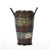 Image 5 : 19th Century Chinese Bronze and Cloisonne Enamel Urn