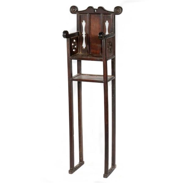Chinese Hardwood High Chair
