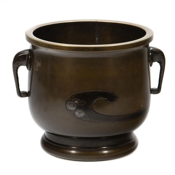 Japanese Bronze Jardiniere