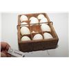 Image 1 : ANTIQUE 1906 STAR EGG CARRIER AND ITALY FAKE EGGS